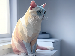 ポリゴン猫